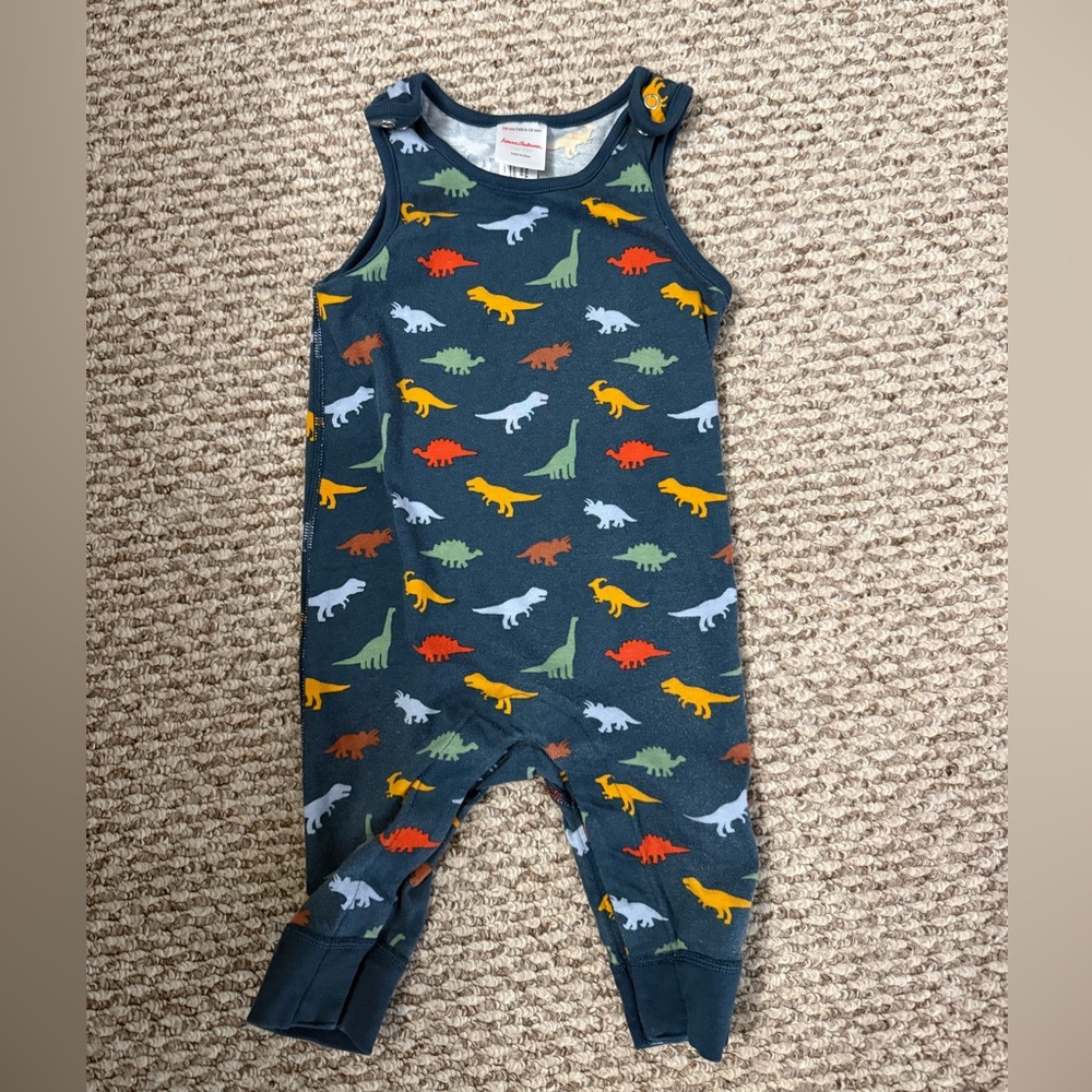 Hanna Andersson Blue Dinosaur One Piece